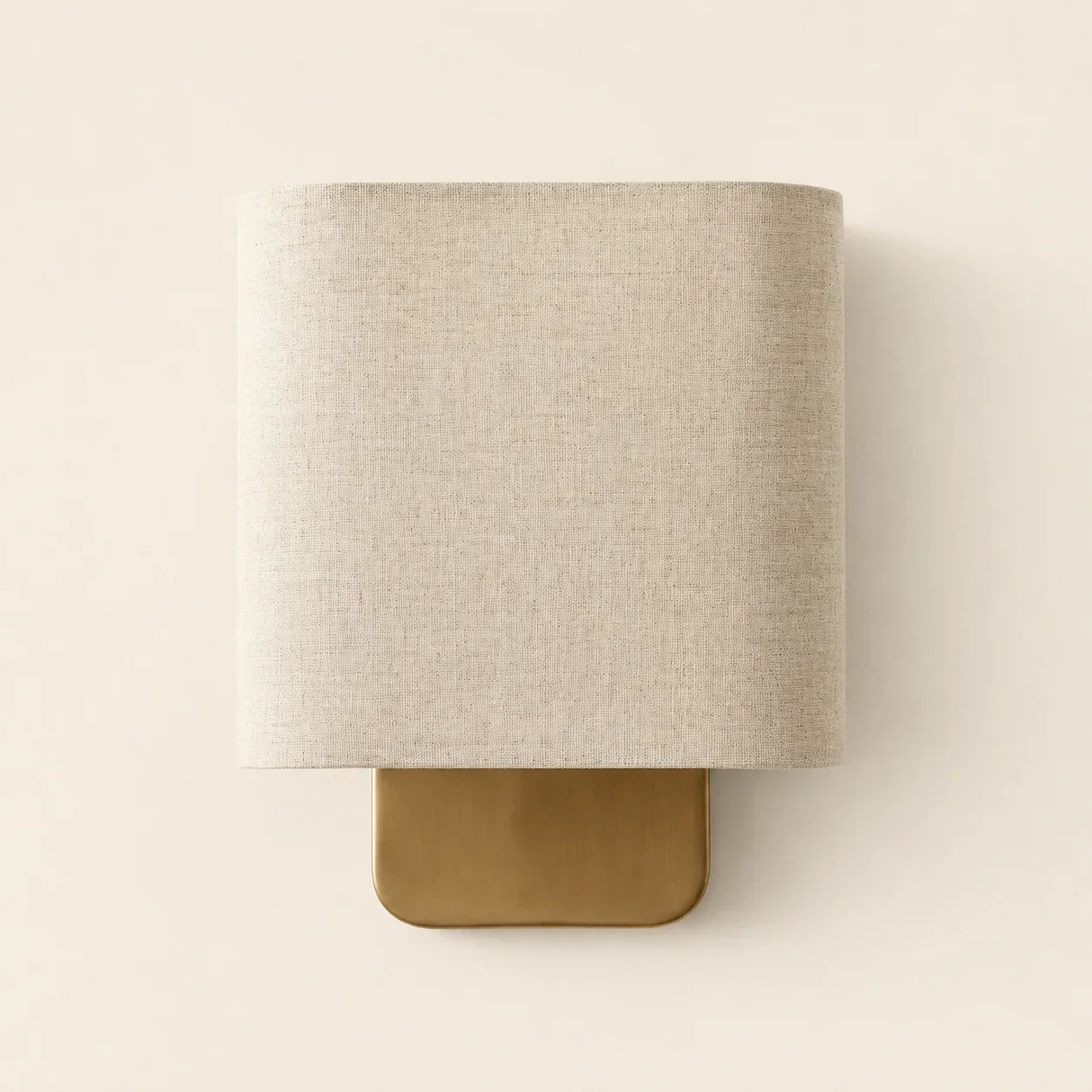 Modern linen shade wall sconce alternative angle view 13