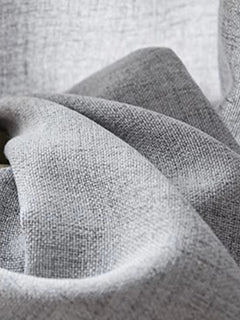 Linen Sheer Curtains – Grey Semi - Sheer Linen - Feel Voile Window Panels - Hurbane Home