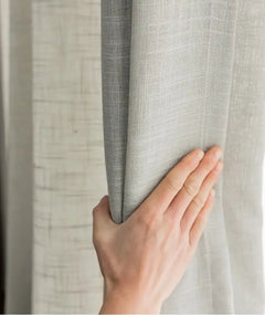 Linen Sheer Curtains – Modern Semi - Sheer Cotton - Linen Window Panels - Hurbane Home