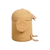 Handmade Eco Cotton Chicken Storage Basket with Tufted Wings