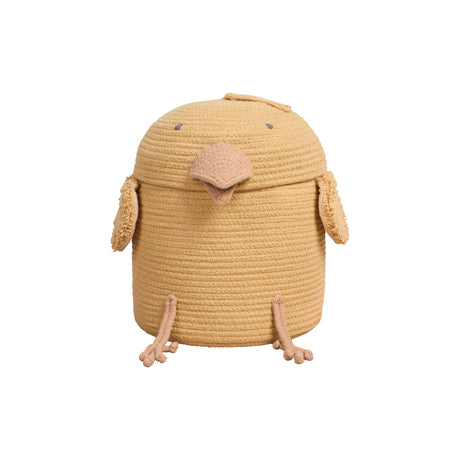 Handmade Eco Cotton Chicken Storage Basket with Tufted Wings