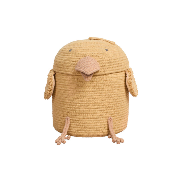 Handmade Eco Cotton Chicken Storage Basket with Tufted Wings