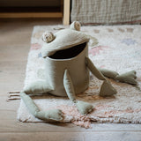 Fred the Frog Plush Cotton Storage Basket for Kids