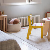 Handwoven Eco PET Cotton Round Storage Basket for Kids