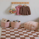 Handwoven Eco PET Cotton Round Storage Basket for Kids