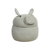 Handmade Eco-Friendly Henry Hippo Cotton Storage Basket for Kids