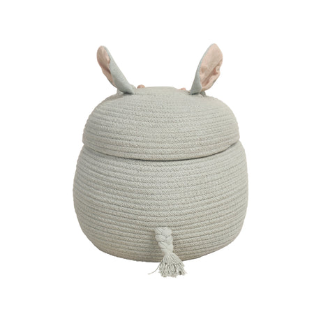 Handmade Eco-Friendly Henry Hippo Cotton Storage Basket for Kids