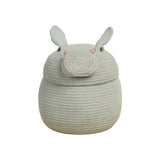 Handmade Eco-Friendly Henry Hippo Cotton Storage Basket for Kids