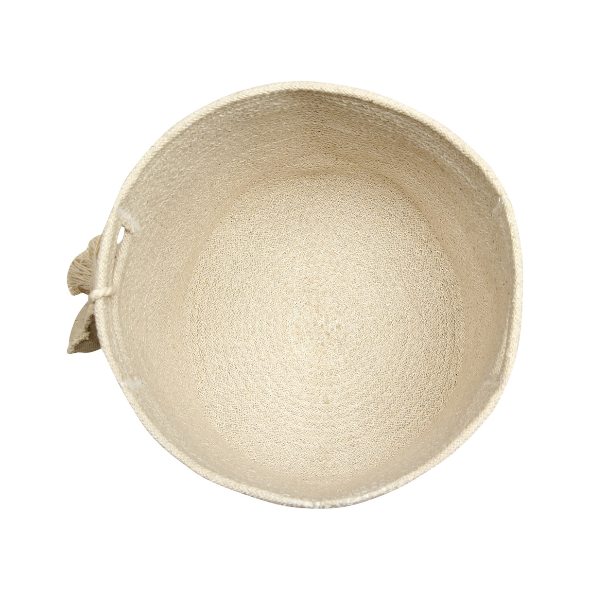 Handmade Cotton Leaf Basket for Storage, Plants, Blankets & Magazines