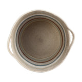 Multicolor Handwoven Cotton Triplet Storage Basket with Handles