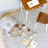 Handmade Cotton Woody Storage Basket with Tassels, Eco-Friendly Organizer