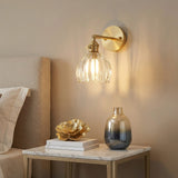 Lotus glass adjustable wall sconce alternative angle view 7