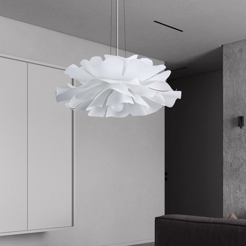 Gupton Nordic Lotus Flower Pendant Light Acrylic Metal Shade