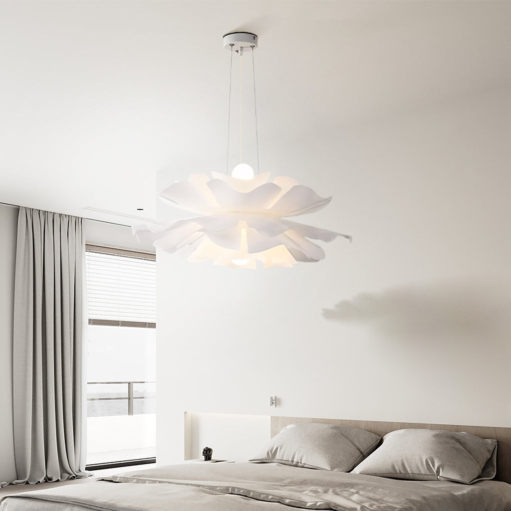 Gupton Nordic Lotus Flower Pendant Light Acrylic Metal Shade