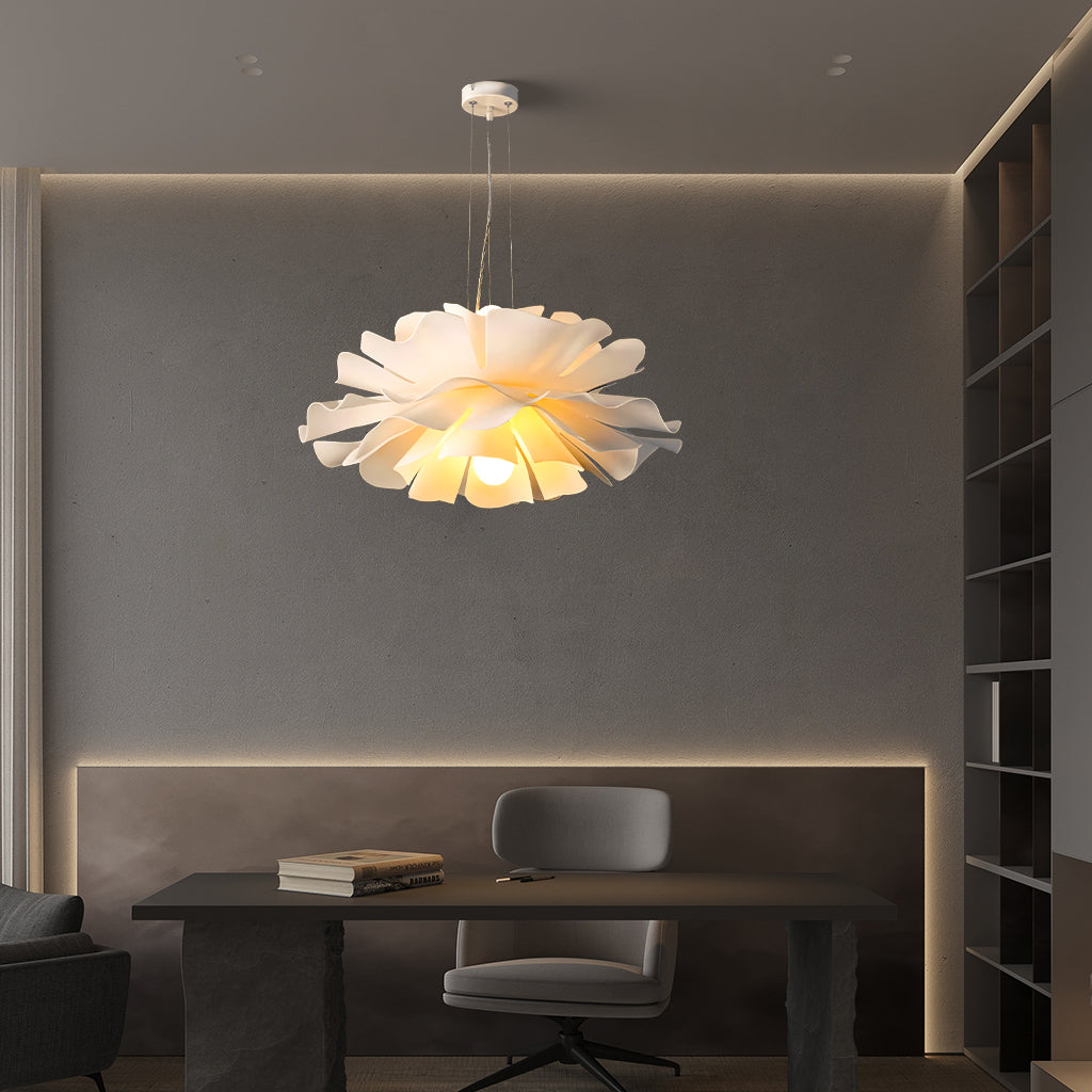 Gupton Nordic Lotus Flower Pendant Light Acrylic Metal Shade