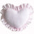 Cute cotton cushion styled as love heart shape pillow for sofa décor