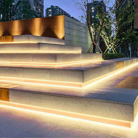 Waterproof outdoor LED strip light detail view 4 showing finish and construction