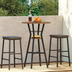 Luxury Bar Table - Elegant Round Design with Solid Wood Pub Stand for Perfect Serving - round bar table - Hurbane Home