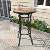 Luxury Bar Table - Solid Wood, Round Design for Elegant Home Bars - round bar table - Hurbane Home