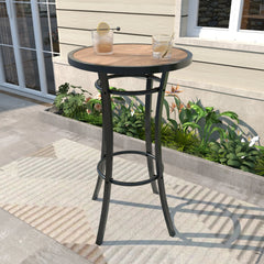 Luxury Bar Table - Solid Wood, Round Design for Elegant Home Bars - round bar table - Hurbane Home