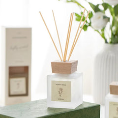 Luxury Reed Diffusers - White Frosted Bottle Oil Diffuser Gift Set - oil reed diffuser - Hurbane Home