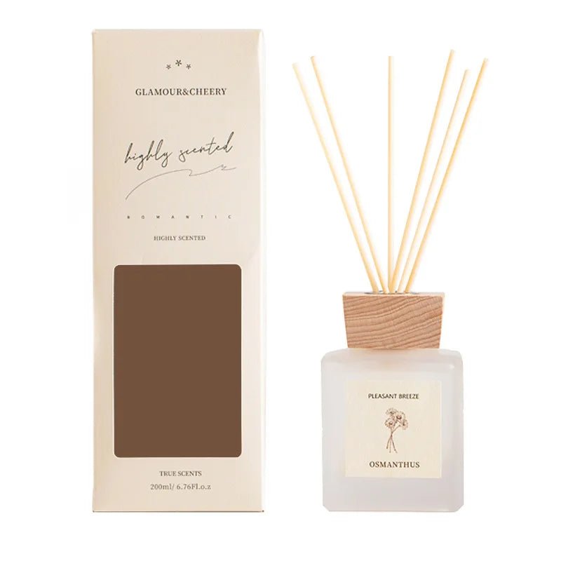Luxury Reed Diffusers - White Frosted Bottle Oil Diffuser Gift Set - oil reed diffuser - Hurbane Home
