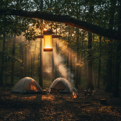 Magnetic LED Camping Light - Solar Rechargeable Lantern for Outdoor Adventures - Solar Camping Lights - Hurbane Home