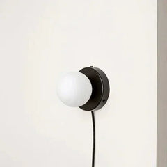 Elenorra Nalani Wall Lamp Frosted Glass 4.7in Shade