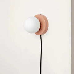 Elenorra Nalani Wall Lamp Frosted Glass 4.7in Shade
