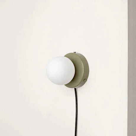 Elenorra Nalani Wall Lamp Frosted Glass 4.7in Shade