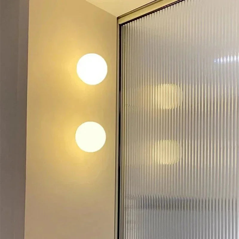 Elenorra Globa Ceiling Lamp 4.7in White Glass Gold Base