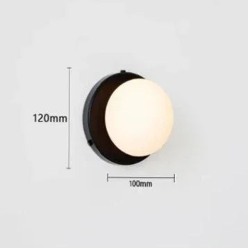 Elenorra Nalani Wall Lamp Frosted Glass 4.7in Shade