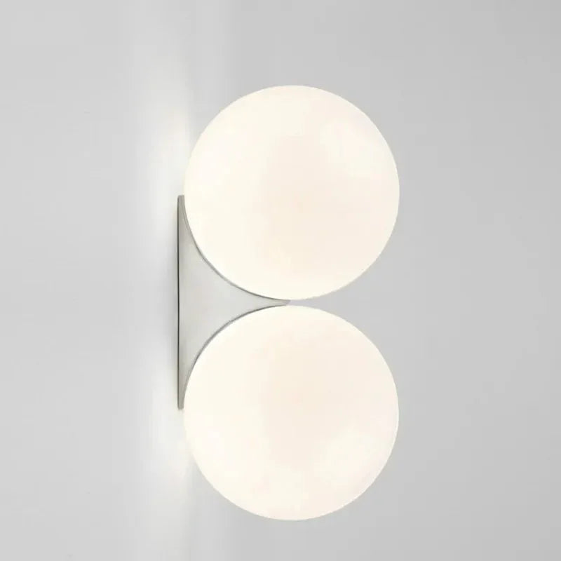 Elenorra Tiana Wall Lamp Frosted Glass Globe Gold Finish 5.9in