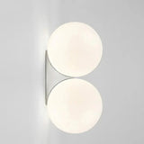 Elenorra Tiana Wall Lamp Frosted Glass Globe Gold Finish 5.9in