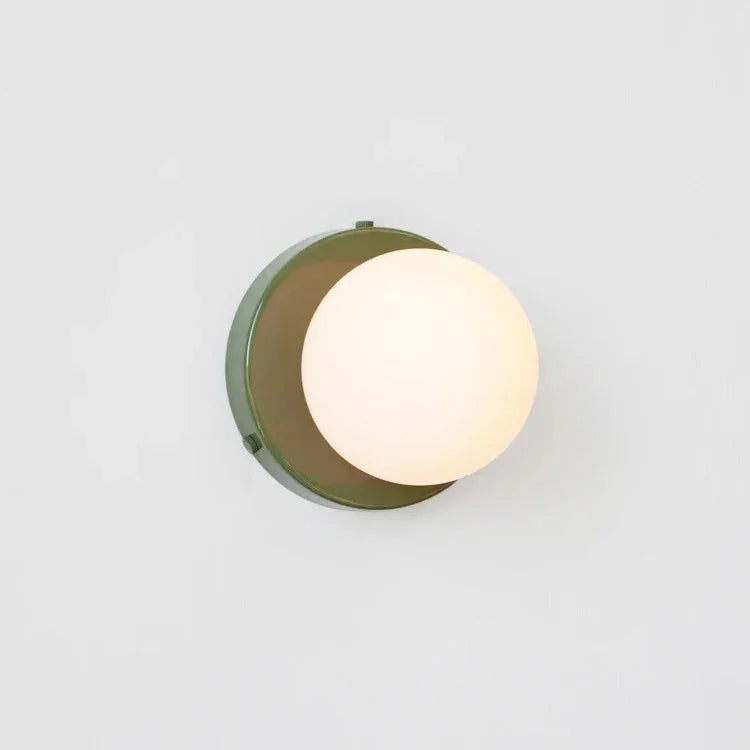 Elenorra Nalani Wall Lamp Frosted Glass 4.7in Shade