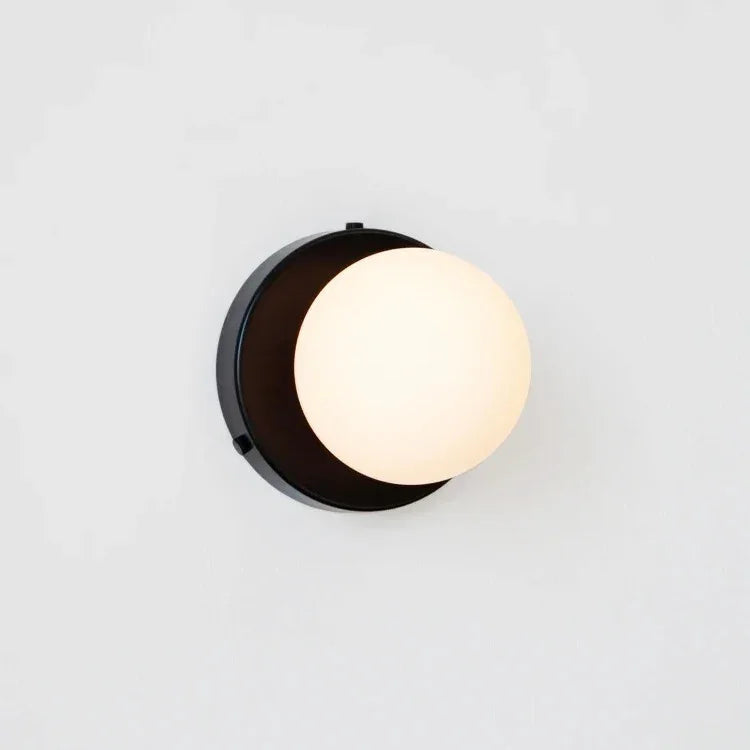 Elenorra Nalani Wall Lamp Frosted Glass 4.7in Shade