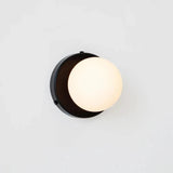 Elenorra Nalani Wall Lamp Frosted Glass 4.7in Shade