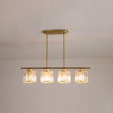 Minimalist Metal and Glass Pendant Chandelier - lifestyle setting