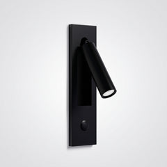 bedside reading wall sconce with rotating LED
