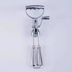 Manual Hand Mixer – Stainless Steel Double Rotation Kitchen Egg Beater - Manual Hand Mixer - Hurbane Home