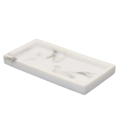 Marble Resin Jewelry and Bathroom Storage Tray for Countertops - Hurbane Home
