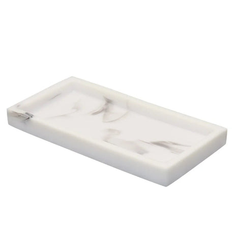 Marble Resin Jewelry and Bathroom Storage Tray for Countertops - Hurbane Home