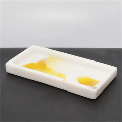 Marble Resin Jewelry and Bathroom Storage Tray for Countertops - Hurbane Home