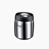 Medium coffee bean storage container with airtight vacuum seal