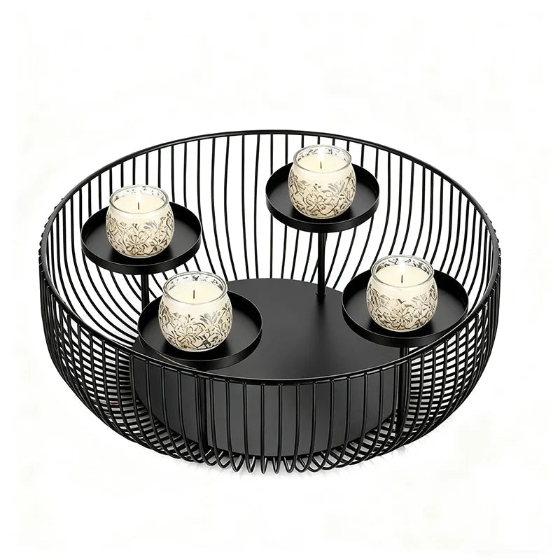 Metal Candle Holders - Antique Decor for Unique Home Atmosphere - Metal Candle Holders - Hurbane Home