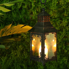 Metal Candle Holders - Unique Modern Black Design for Antique Home Decor - Metal Candle Holders - Hurbane Home