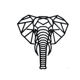 Metal Elephant Wall Decor - Black Metal Art for Home Interior Beauty - black metal wall art - Hurbane Home