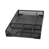 Metal Mesh Drawer Organizer - Versatile Kitchen Storage Solution with Adjustable Compartments - Kitchen Drawer Organizer - Hurbane Home