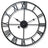 Metal Rustic Roman Numeral Silent Wall Clock - Hurbane Home