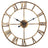 Metal Rustic Roman Numeral Silent Wall Clock - Hurbane Home